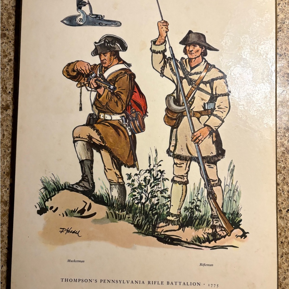 Thompson's Pennsylvania Rifle Battalion 1775 Print